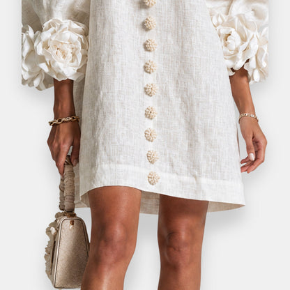 Marcella - Textured Floral Dress