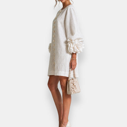 Marcella - Textured Floral Dress
