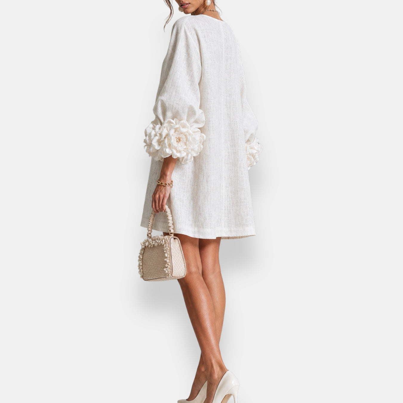 Marcella - Textured Floral Dress